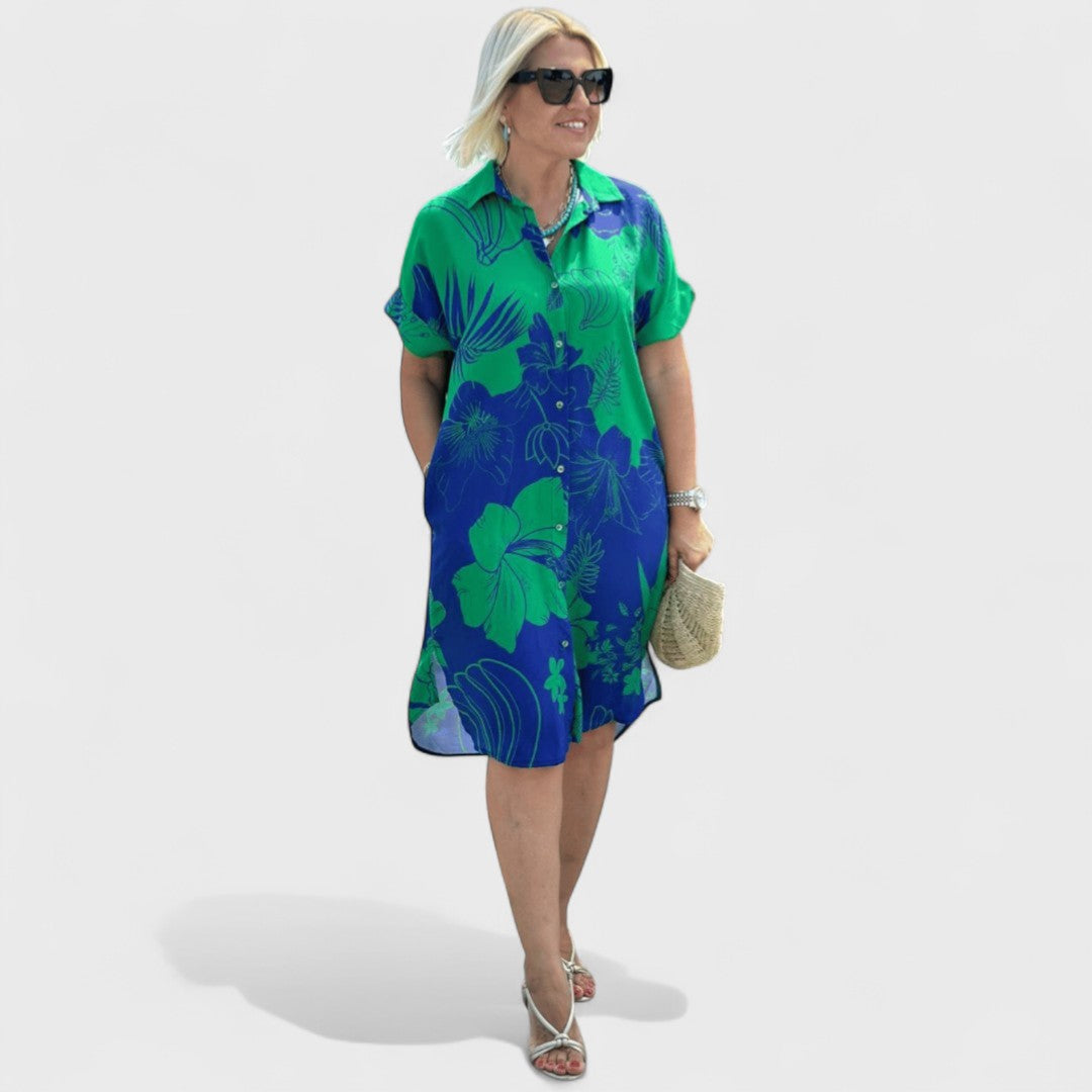 Dagmar - Šaty s Kvetinovým Tlačom